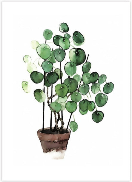 DIY Malen nach Zahlen Set - Leaves No. 4