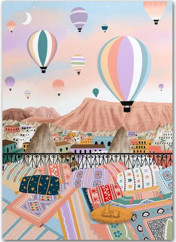 DIY Malen nach Zahlen Set - Balloon Festival